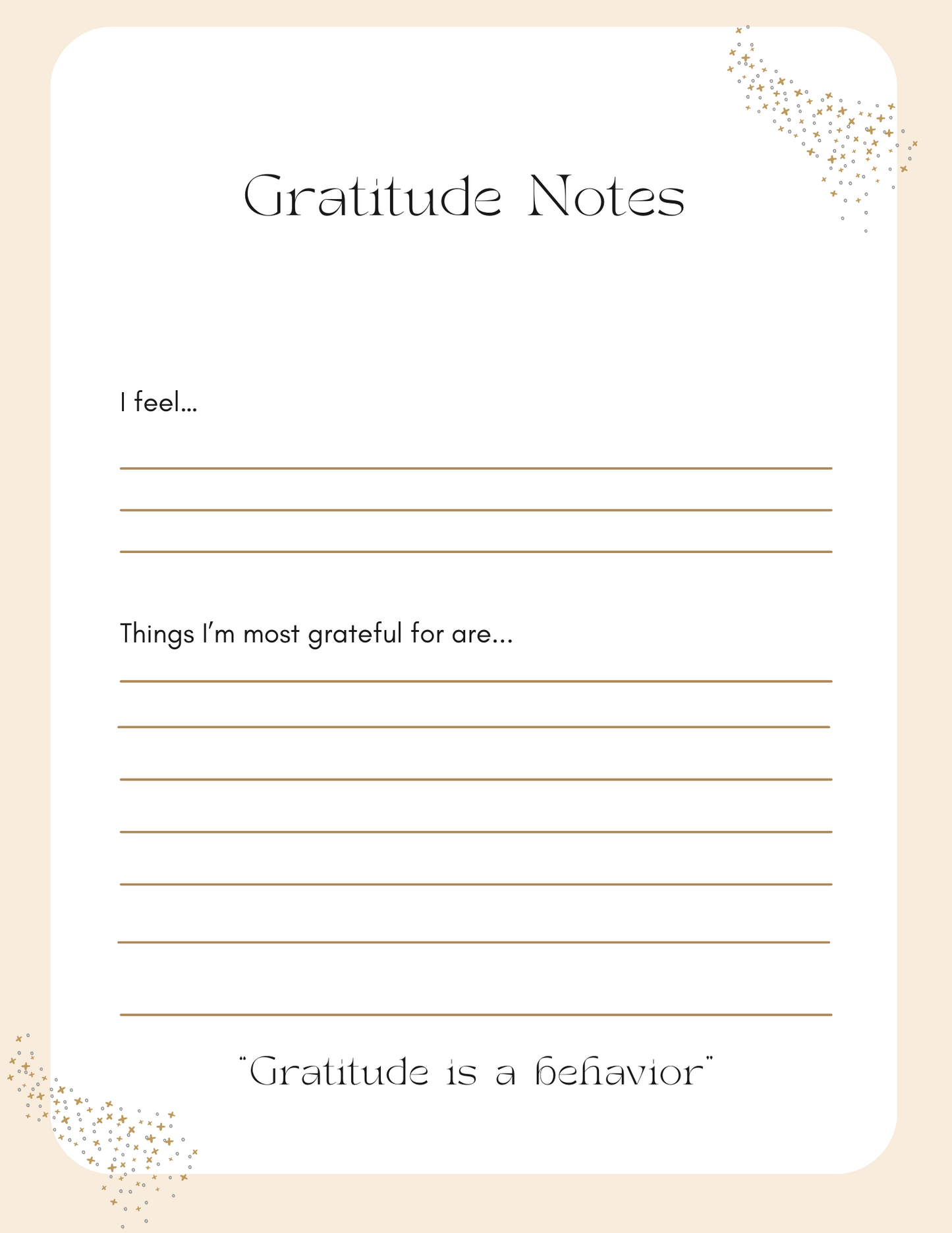 30-Day Feminine Gratitude Journal