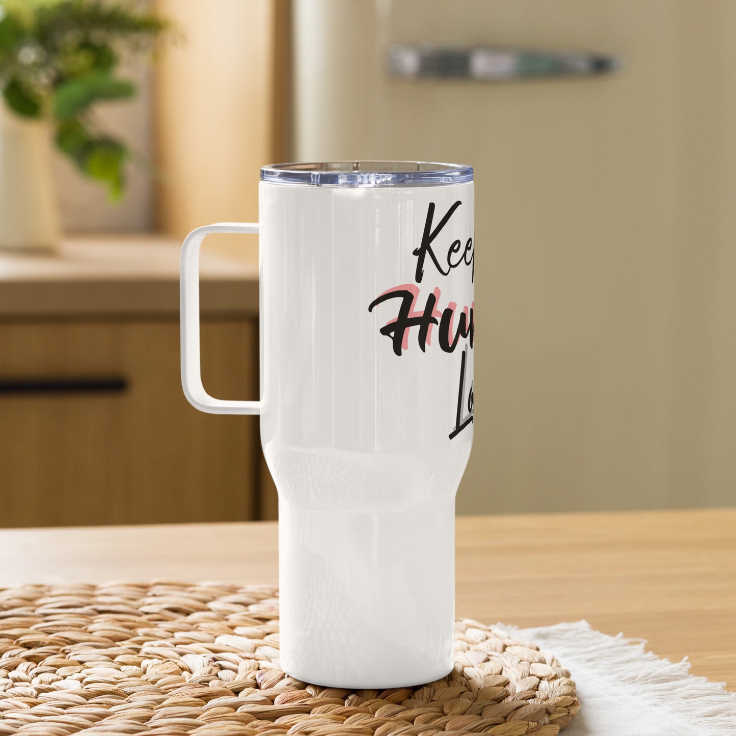 ‘Our Humble’ Travel mug with a handle